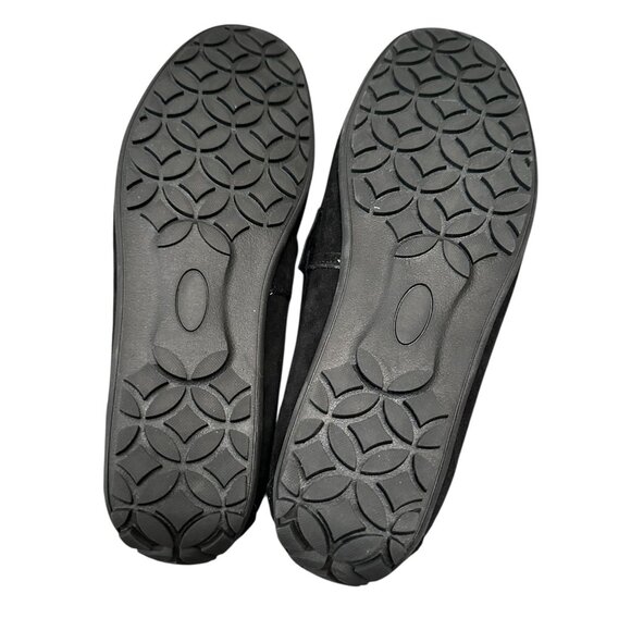 Men's Black Slip-On Loafers - Comfortable Driving Shoes with Rubber Sole - 8.5 - Picture 3 of 5